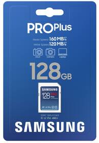 Paměťová karta Samsung 128GB UHS-I U3  (160R/120W) 
