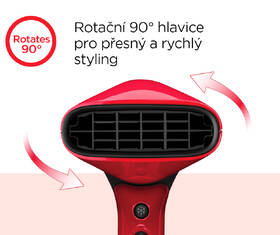 Fén Revlon RVDR5320E červená barva
