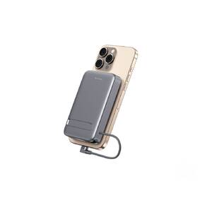 Powerbanka Swissten MagSafe Qi2 15W, 10000 mAh, integrovaný kabel USB-C černá

 obrázek produktu 3 z 5