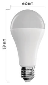 Chytrá žárovka EMOS GoSmart A60 14 W E27 Wi-Fi RGBCCT 

 obrázek produktu 3 z 4