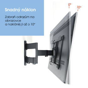 Držák TV Vogel’s TVM 3843 polohovatelný, pro úhlopříčky 50" až 100", nosnost 55 kg černý

 obrázek produktu 5 z 9