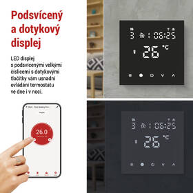 Termostat EMOS GoSmart P56201BUF Wi-Fi černý

 obrázek produktu 13 z 18