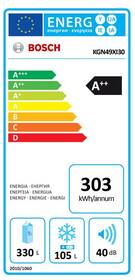 Chladnička s mrazničkou Bosch KGN49XI30 nerez

 obrázek produktu 1 z 6