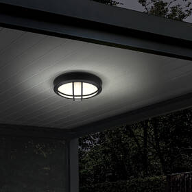Stropní svítidlo Solight kulaté s mřížkou, 20W, 1500lm, 4000K, IP65, 23cm černé

 obrázek produktu 6 z 7