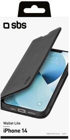 Pouzdro na mobil flipové SBS Book Wallet Lite na Apple iPhone 14 černé

 obrázek produktu 3 z 3