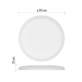 Stropní svítidlo EMOS FLORI, kruh 30cm, 18W, 1800lm, neutrální bílá bílé

 obrázek produktu 1 z 6