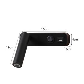 Nástěnné svítidlo IMMAX GOAL LED, vypínač, USB, 3W černé

 obrázek produktu 2 z 8