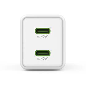 Nabíječka do sítě Hama 2x USB-C PD/QC, 40 W bílá

 obrázek produktu 5 z 7