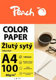 Papíry do tiskárny Peach Color A4 - 100 listů (syté) žluté

 obrázek produktu 2 z 2