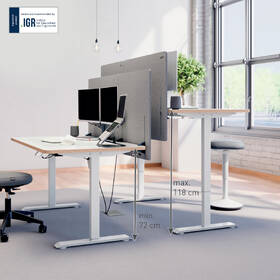 Elektrický stůl Leitz Ergo 140 × 80 cm bílý

 obrázek produktu 4 z 9