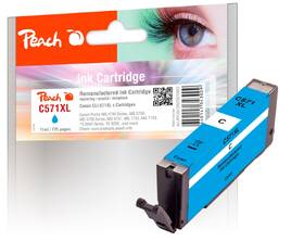 Inkoustová náplň Peach Canon CLI-571XLC, 775 stran azurová

 obrázek produktu 1 z 1