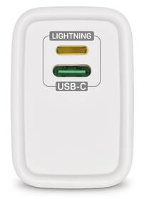 Nabíječka do sítě Connect IT 1x Lightning + 1×USB-C, 20W + kabel Lightning/USB-C bílá

 obrázek produktu 2 z 6