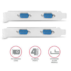 Řadič Axagon PCEA-S4N - 4x RS232 

 obrázek produktu 2 z 3