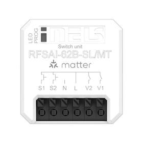 Spínač INELS se vstupy pro externí tlačítka, Matter bílý

 obrázek produktu 2 z 4