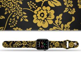 Řemínek Mi-Band na Apple Watch 42/44/45/49 mm - motiv Baroko, černý 

 obrázek produktu 1 z 3