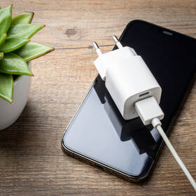 Nabíječka do sítě FIXED Mini s USB-C PD/USB QC 3.0, 20W bílá barva
