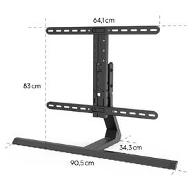 Stojan pro TV Hama Design, stolní, nastavitelný, pro úhlopříčky 32"-65", nosnost 40 kg černý

 obrázek produktu 6 z 12