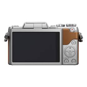 Digitální fotoaparát Panasonic DMC-GF7KEG-T + objektiv 12-32 mm stříbrná barva
