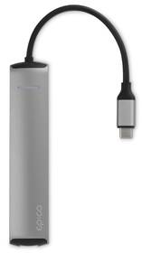 USB Hub Epico USB-C Slim stříbrný

 obrázek produktu 3 z 3