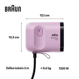 Ruční napařovač oděvů Braun GS1031PU fialový

 obrázek produktu 5 z 13