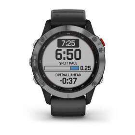 Chytré hodinky Garmin fenix6 Solar - Silver/Black Band 

 obrázek produktu 1 z 5