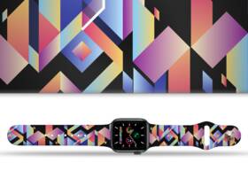Řemínek Mi-Band na Apple Watch 42/44/45/49 mm - motiv Indiánský vzor, černý 

 obrázek produktu 1 z 3