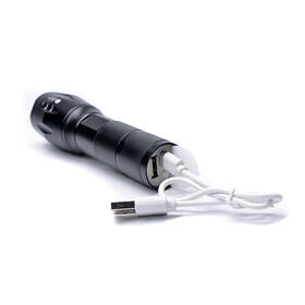Svítilna Solight 300 lm, Cree, fokus, Li-Ion, USB nabíjení, power banka černá

 obrázek produktu 2 z 4