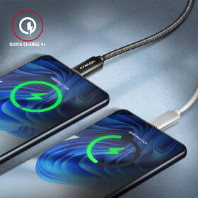 Kabel Axagon NewGEN+ kabel USB-C / USB-C, 1m, PD 100W, 8K HD, pletený černý

 obrázek produktu 4 z 7