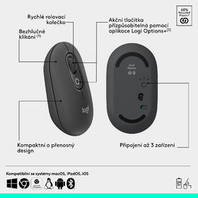 Myš Logitech POP šedá

 obrázek produktu 10 z 13