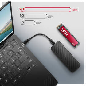 Externí rámeček Axagon ARMORED box, USB-C 20Gbps - M.2 NVMe SSD černý

 obrázek produktu 7 z 9