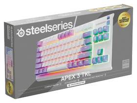 Klávesnice SteelSeries Apex 3 TKL Amethyst, US layout bílá/fialová

 obrázek produktu 6 z 8