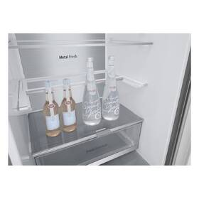 Chladnička s mrazničkou LG GBV7280BPY stříbrná barva
