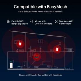 Router Mercusys MR25BE Wi-Fi 7 BE3600 černá barva
