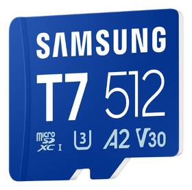 Paměťová karta Samsung T7 MicroSDXC 512GB UHS-I U3 (170R) modrá

 obrázek produktu 1 z 4