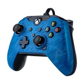 Gamepad PDP Wired Controller pro Xbox One/Series - blue camo 

 obrázek produktu 1 z 5