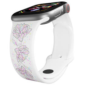 Řemínek Mi-Band na Apple Watch 42/44/45/49 mm - motiv Divoká růže, bílý 

 obrázek produktu 2 z 3