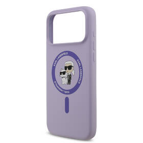 Kryt na mobil Karl Lagerfeld Liquid Silicone Karl and Choupette MagSafe na Apple iPhone 17 Pro Max fialový

 obrázek produktu 5 z 7