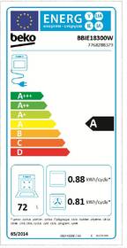 Trouba Beko BBIE18300W bílá barva
