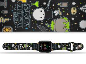 Řemínek Harry Potter na Apple Watch 42/44/45/49 mm - motiv Temná magie, černý 

 obrázek produktu 1 z 3