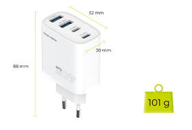 Nabíječka do sítě Mobile Origin GaN 40W 2xUSB-C/2xUSB-A bílá

 obrázek produktu 13 z 14