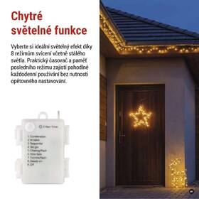 LED dekorace EMOS 60 WINDOW STAR, 3AA, TIMER, WW průhledná

 obrázek produktu 5 z 6