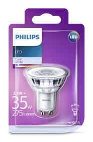 Žárovka LED Philips bodová, GU10, 3,5W, studená bílá 

 obrázek produktu 1 z 1