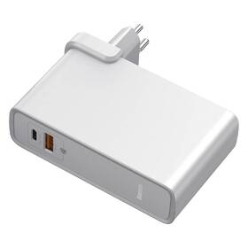 Nabíječka do sítě Baseus Power Station GaN 2v1 QC USB, USB-C a powerbanka 10000mAh 45W + USB-C kabel 1m bílá

 obrázek produktu 3 z 6