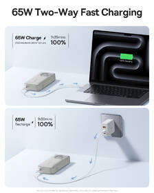 Powerbanka Baseus Qpow2 20000mAh 65W s kabelem USB-C bílá

 obrázek produktu 4 z 10