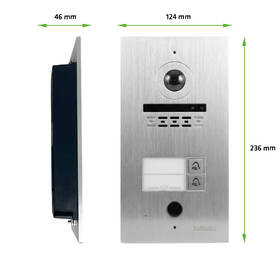 Dveřní videotelefon Evolveo ID-2,  pro dva byty s RFID, otiskem prstu a podporou ONVIF kamer černý/nerez

 obrázek produktu 15 z 19