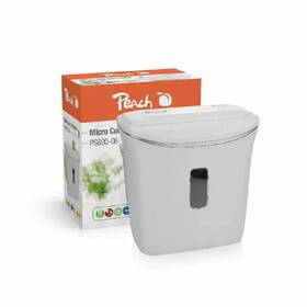 Skartovač Peach Micro Cut PS600-06, P-5, 65dB, 4 listy, autostart, 12 L koš bílý

 obrázek produktu 3 z 3
