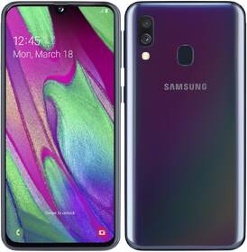 Mobilní telefon Samsung A40 Dual SIM - ZÁNOVNÍ - 12 měsíců záruka černá barva

