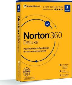 Software Norton 360 DELUXE 50GB CZ 1 uživatel / 5 zařízení / 12 měsíců (BOX) 

 obrázek produktu 1 z 1