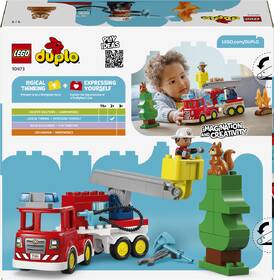 Stavebnice LEGO® DUPLO® 10473 Hasičské auto s hadicí a hasičem 

 obrázek produktu 2 z 9