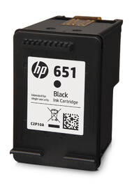Inkoustová náplň HP 651, 600 stran černá barva
